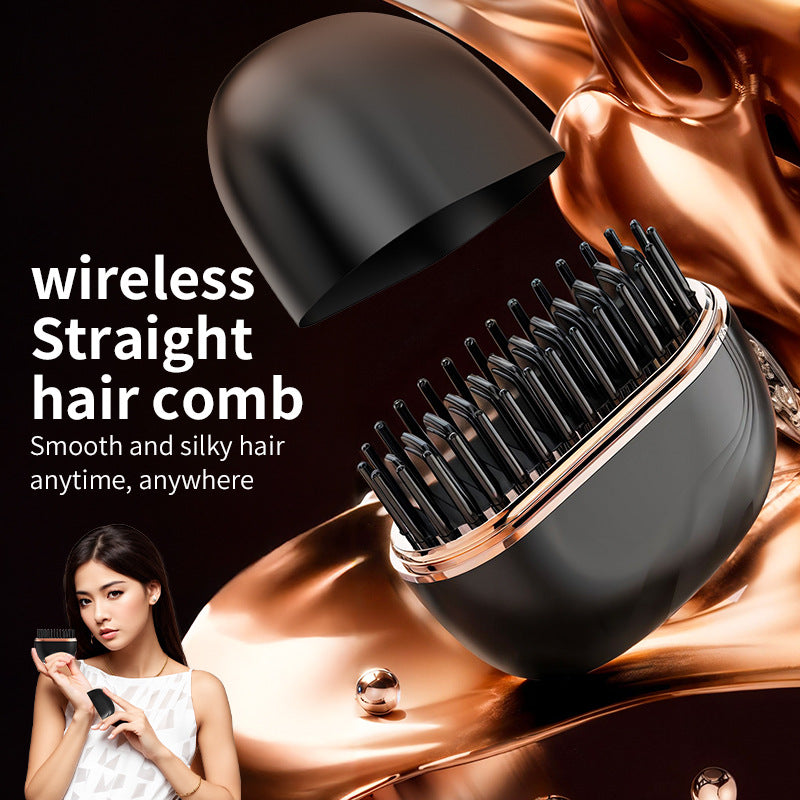 فرشاة فرد الشعر المحمولة للسفر والحقيبة
The Handy Cordless Mini Hair Straightening Comb